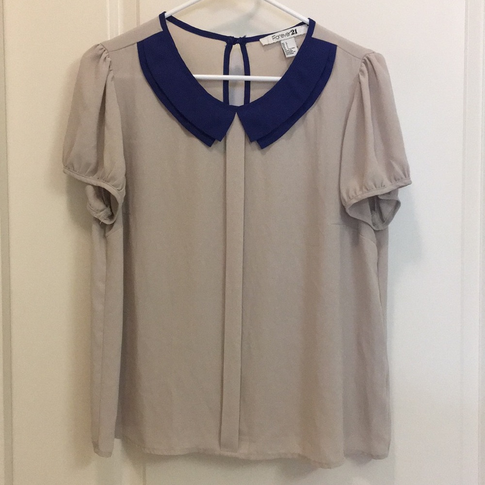 2 FOR $12 ~ Dressy Top with Peter Pan Collar